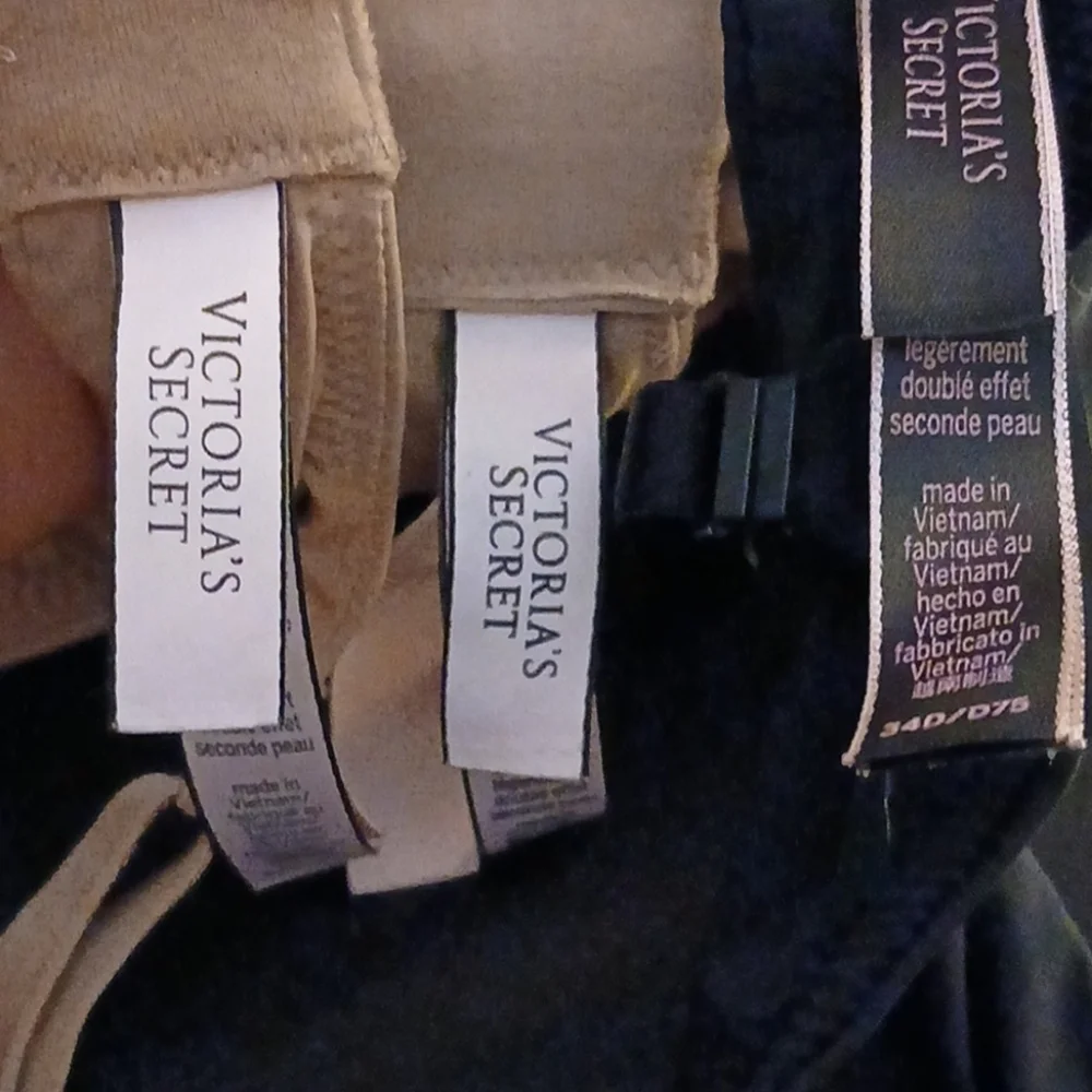 Seamless Black and Tan Women's Bra Set - Picture 8 of 8